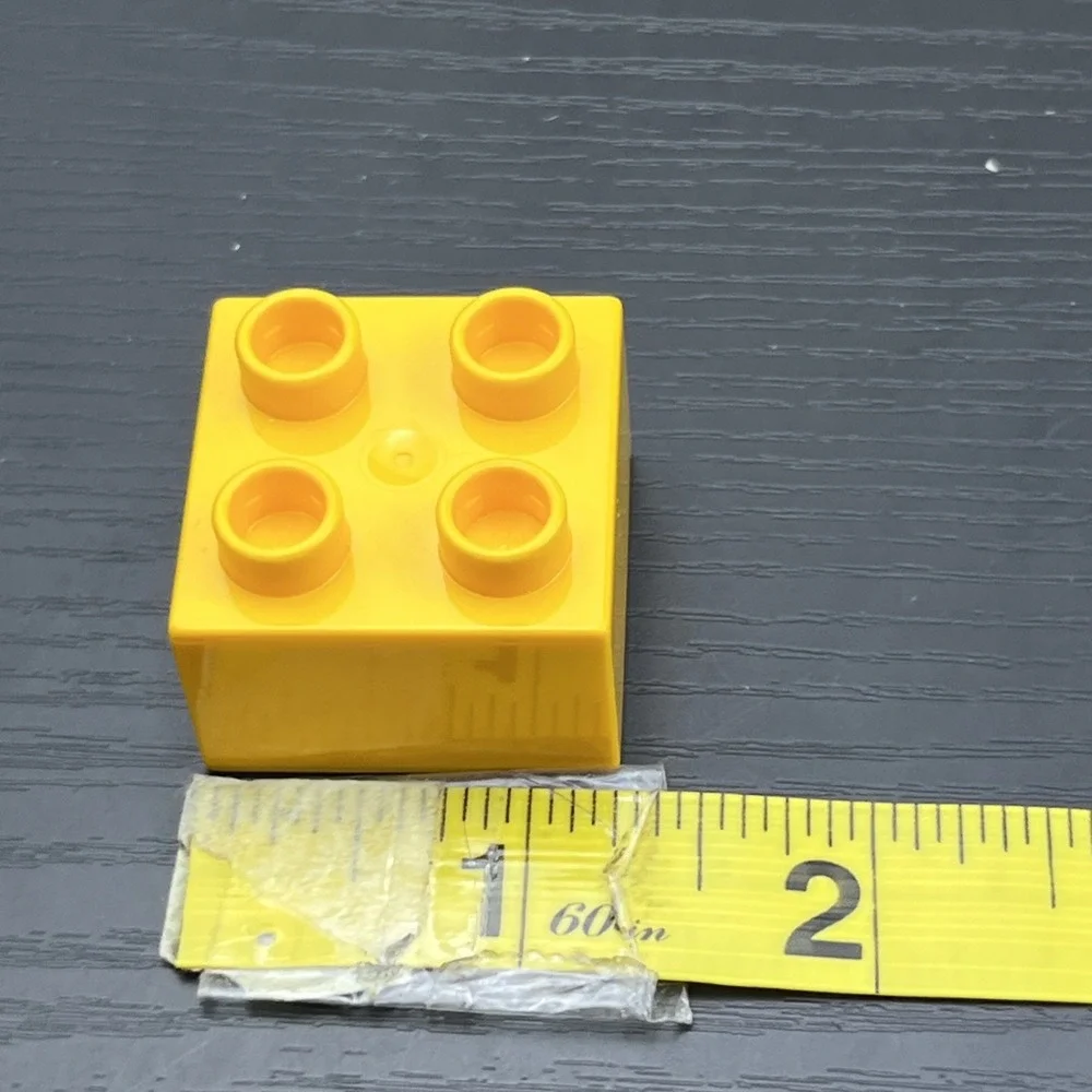LEGO DUPLO Yellow Pumpkin Bricks Halloween Fall‎ 2x2 Lot of 2 Genuine Parts